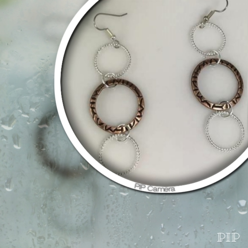Triple Ring Earrings